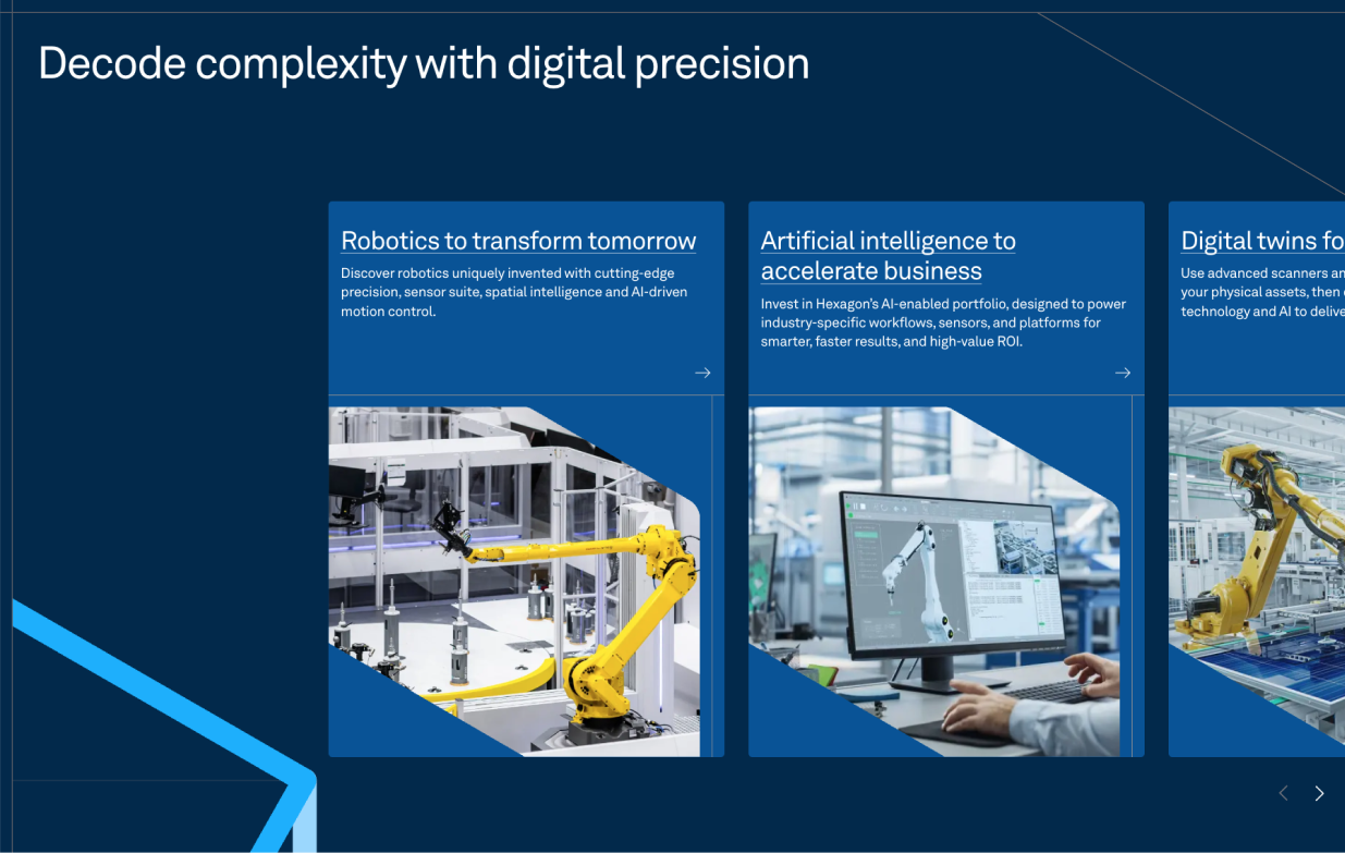 Graphic of a close up of a website depicting an Our Projects page with sample project names and dates.